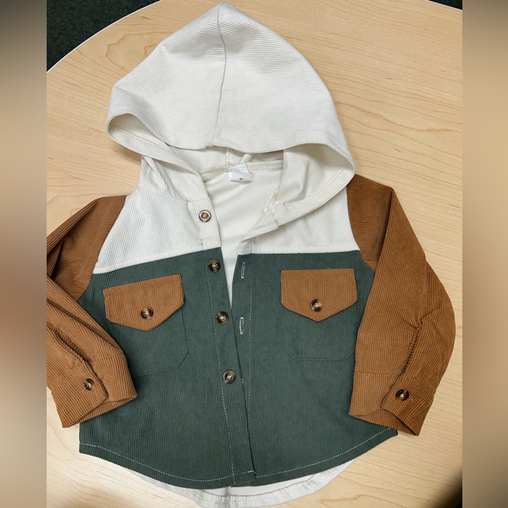 Toddler Bottom down Long Sleeve Shirt 9-12 Months